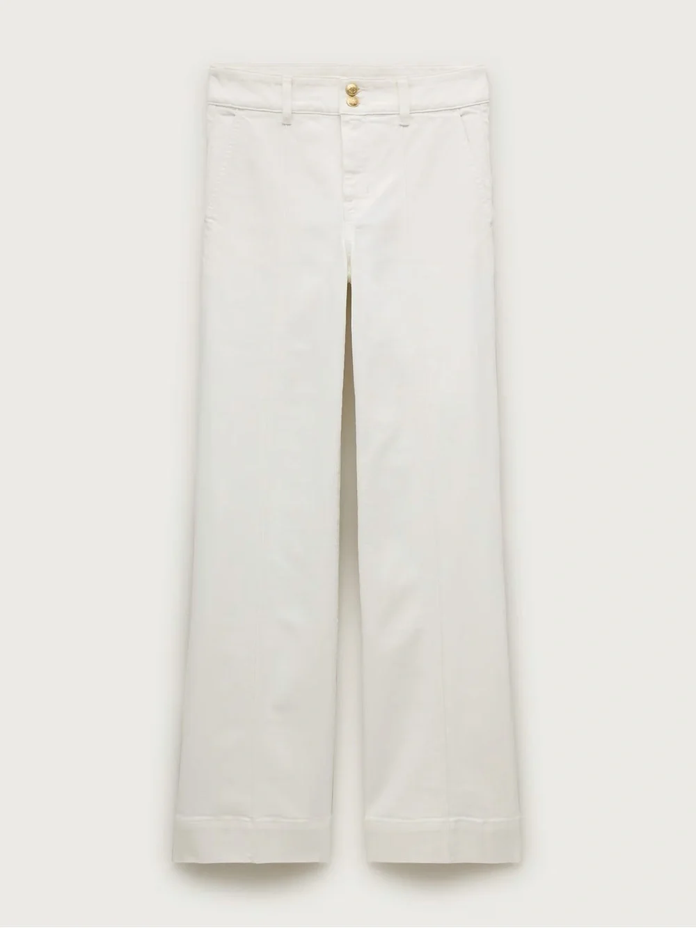 J Crew Denim trouser jean with stacked buttons